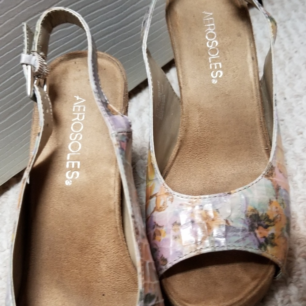 Wedge heel multi color